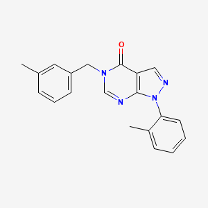 1-(2-Methylphenyl)-5-[(3-methylphenyl)methyl]pyrazolo[3,4-d]pyrimidin-4-one