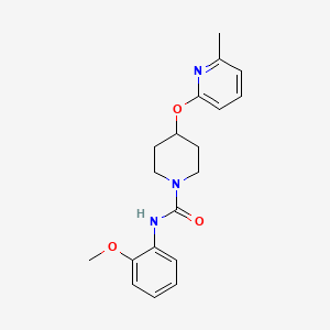 molecular formula C19H23N3O3 B2569464 N-(2-甲氧基苯基)-4-((6-甲基吡啶-2-基)氧基)哌啶-1-甲酰胺 CAS No. 1797601-51-4
