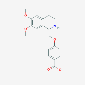 4-(6,7-Dimethoxy-1,2,3,4-tetrahydro-isoquinolin-1-ylmethoxy)-benzoic acid methyl ester