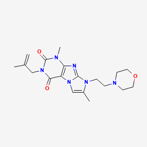1,7-dimethyl-3-(2-methylallyl)-8-(2-morpholinoethyl)-1H-imidazo[2,1-f]purine-2,4(3H,8H)-dione