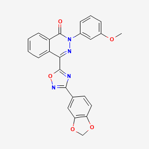 4-[3-(1,3-benzodioxol-5-yl)-1,2,4-oxadiazol-5-yl]-2-(3-methoxyphenyl)phthalazin-1(2H)-one