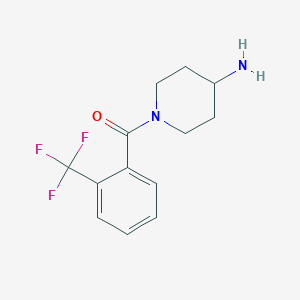 1-[2-(Trifluoromethyl)benzoyl]piperidin-4-amine