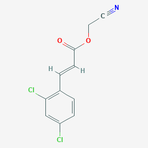 Cyanomethyl 3-(2,4-dichlorophenyl)prop-2-enoate