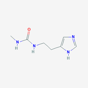 molecular formula C7H12N4O B2569506 1-[2-(1H-咪唑-5-基)乙基]-3-甲基脲 CAS No. 1546434-05-2
