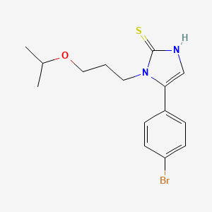 5-(4-bromophenyl)-1-[3-(propan-2-yloxy)propyl]-1H-imidazole-2-thiol