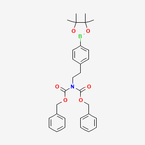 4-(Di-cbz-amino)ethyl-phenylboronic acid pinacol ester