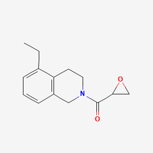 molecular formula C14H17NO2 B2569540 (5-Ethyl-3,4-dihydro-1H-isoquinolin-2-yl)-(oxiran-2-yl)methanone CAS No. 2411267-93-9