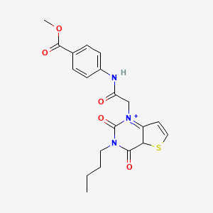 molecular formula C20H21N3O5S B2569558 4-(2-{3-丁基-2,4-二氧代-1H,2H,3H,4H-噻吩并[3,2-d]嘧啶-1-基}乙酰氨基)苯甲酸甲酯 CAS No. 1252857-36-5
