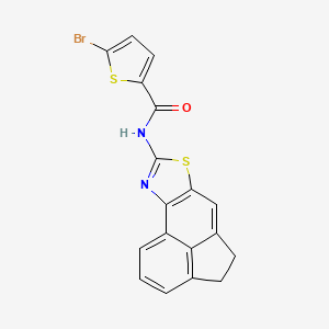 molecular formula C18H11BrN2OS2 B2569570 5-溴-N-(4,5-二氢并[5,4-d]噻唑-8-基)噻吩-2-甲酰胺 CAS No. 477486-36-5