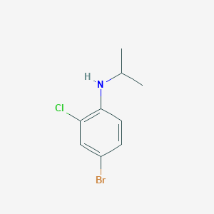 molecular formula C9H11BrClN B2569608 4-bromo-2-chloro-N-(propan-2-yl)aniline CAS No. 1098353-63-9
