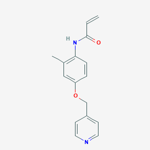 N-[2-Methyl-4-(pyridin-4-ylmethoxy)phenyl]prop-2-enamide