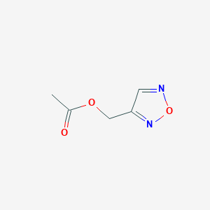 molecular formula C5H6N2O3 B2569644 1,2,5-Oxadiazol-3-ylmethyl acetate CAS No. 79552-34-4