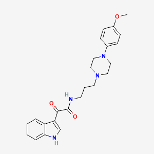 2-(1H-indol-3-yl)-N-(3-(4-(4-methoxyphenyl)piperazin-1-yl)propyl)-2-oxoacetamide