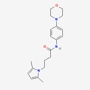 4-(2,5-dimethyl-1H-pyrrol-1-yl)-N-(4-morpholinophenyl)butanamide