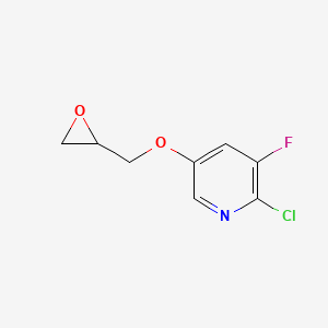 2-Chloro-3-fluoro-5-(oxiran-2-ylmethoxy)pyridine