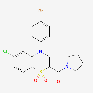molecular formula C19H16BrClN2O3S B2569662 3-甲氧基-N-(1-甲基-6-氧代-5-哌啶-1-基-1,6-二氢哒嗪-4-基)苯甲酰胺 CAS No. 1116041-63-4