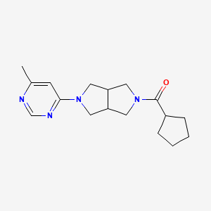 4-{5-Cyclopentanecarbonyl-octahydropyrrolo[3,4-c]pyrrol-2-yl}-6-methylpyrimidine