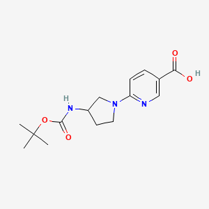 6-(3-tert-Butoxycarbonylamino-pyrrolidin-1-yl)-nicotinic acid