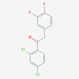 1-(2,4-Dichlorophenyl)-2-(3,4-difluorophenyl)ethanone