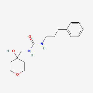 1-((4-hydroxytetrahydro-2H-pyran-4-yl)methyl)-3-(3-phenylpropyl)urea