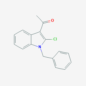 molecular formula C17H14ClNO B256969 1-Benzyl-2-chloro-3-acetylindole 