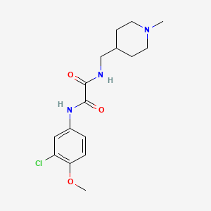 N1-(3-chloro-4-methoxyphenyl)-N2-((1-methylpiperidin-4-yl)methyl)oxalamide