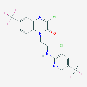 3-Chloro-1-(2-((3-chloro-5-(trifluoromethyl)-2-pyridinyl)amino)ethyl)-6-(trifluoromethyl)-2(1H)-quinoxalinone