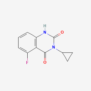 molecular formula C11H9FN2O2 B2569716 3-Cyclopropyl-5-fluoro-1H-quinazoline-2,4-dione CAS No. 1553681-35-8