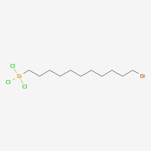 molecular formula C11H22BrCl3Si B2569729 11-Bromoundecyltrichlorosilane CAS No. 79769-48-5
