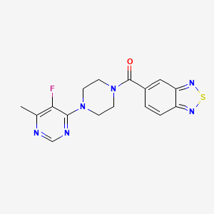 2,1,3-Benzothiadiazol-5-yl-[4-(5-fluoro-6-methylpyrimidin-4-yl)piperazin-1-yl]methanone