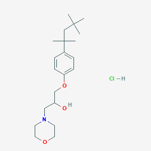 1-Morpholino-3-(4-(2,4,4-trimethylpentan-2-yl)phenoxy)propan-2-ol hydrochloride