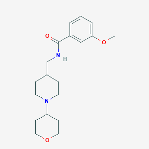 3-methoxy-N-((1-(tetrahydro-2H-pyran-4-yl)piperidin-4-yl)methyl)benzamide