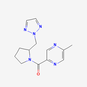 2-methyl-5-{2-[(2H-1,2,3-triazol-2-yl)methyl]pyrrolidine-1-carbonyl}pyrazine