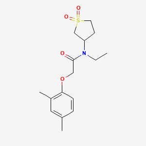 molecular formula C16H23NO4S B2569796 2-(2,4-dimethylphenoxy)-N-(1,1-dioxidotetrahydrothiophen-3-yl)-N-ethylacetamide CAS No. 874787-78-7