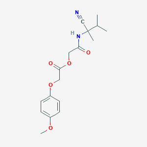 [(1-Cyano-1,2-dimethylpropyl)carbamoyl]methyl 2-(4-methoxyphenoxy)acetate
