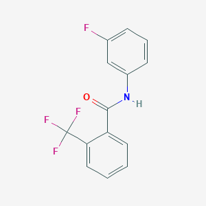 molecular formula C14H9F4NO B256983 N-(3-fluorophenyl)-2-(trifluoromethyl)benzamide 