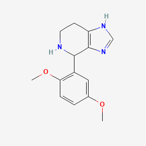 molecular formula C14H17N3O2 B2569833 4-(2,5-dimethoxyphenyl)-4,5,6,7-tetrahydro-3H-imidazo[4,5-c]pyridine CAS No. 359685-94-2
