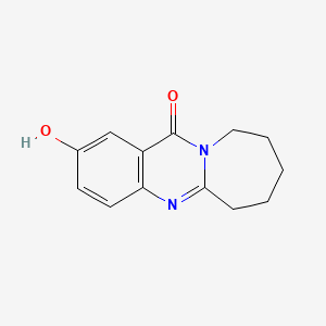 molecular formula C13H15ClN2O2 B2569839 2-hydroxy-7,8,9,10-tetrahydroazepino[2,1-b]quinazolin-12(6H)-one CAS No. 108937-92-4