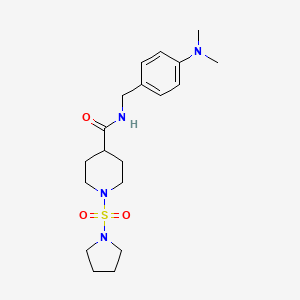 N-(4-(dimethylamino)benzyl)-1-(pyrrolidin-1-ylsulfonyl)piperidine-4-carboxamide