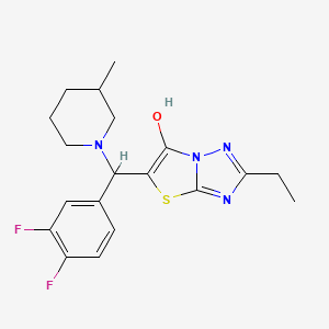 5-((3,4-Difluorophenyl)(3-methylpiperidin-1-yl)methyl)-2-ethylthiazolo[3,2-b][1,2,4]triazol-6-ol