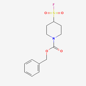 molecular formula C13H16FNO4S B2569852 Benzyl 4-fluorosulfonylpiperidine-1-carboxylate CAS No. 2137643-23-1