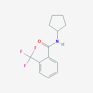 molecular formula C13H14F3NO B256986 N-cyclopentyl-2-(trifluoromethyl)benzamide 
