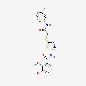 2,3-dimethoxy-N-(5-((2-oxo-2-(m-tolylamino)ethyl)thio)-1,3,4-thiadiazol-2-yl)benzamide