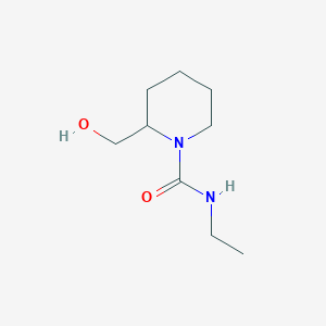 molecular formula C9H18N2O2 B2569863 N-ethyl-2-(hydroxymethyl)piperidine-1-carboxamide CAS No. 939909-13-4