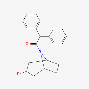 1-(3-Fluoro-8-azabicyclo[3.2.1]octan-8-yl)-2,2-diphenylethanone