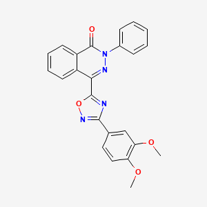 molecular formula C24H18N4O4 B2569888 4-[3-(3,4-dimethoxyphenyl)-1,2,4-oxadiazol-5-yl]-2-phenylphthalazin-1(2H)-one CAS No. 1291844-73-9