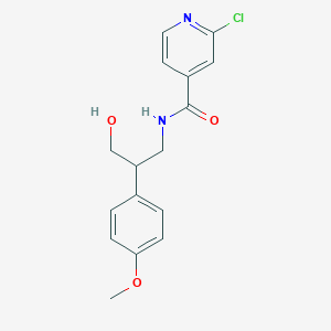 2-chloro-N-[3-hydroxy-2-(4-methoxyphenyl)propyl]pyridine-4-carboxamide