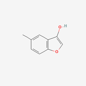 molecular formula C9H8O2 B2569907 5-甲基-1-苯并呋喃-3-醇 CAS No. 1820607-58-6