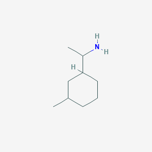 molecular formula C9H19N B2569916 1-(3-Methylcyclohexyl)ethan-1-amine CAS No. 1247891-07-1