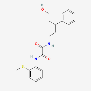 molecular formula C20H24N2O3S B2569931 N1-(5-hydroxy-3-phenylpentyl)-N2-(2-(methylthio)phenyl)oxalamide CAS No. 1795086-09-7